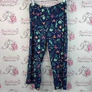 Charter club pants under the sea coral starfish Colorful Sea Life Print Pants